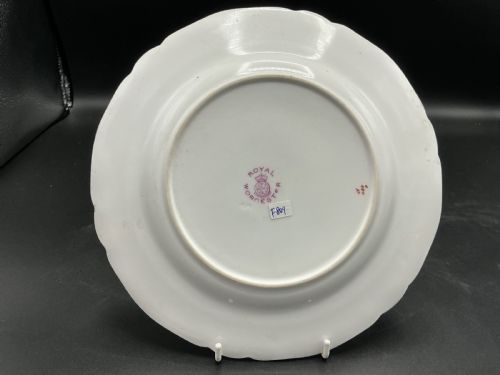 ROYAL WORCESTER PAINTED FRUIT CABINET PLATE - ADDITIONAL PHOTO 1