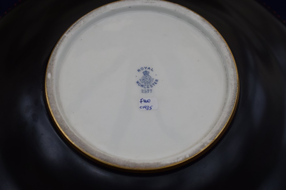 Royal Worcester large bowl decorated fruit by HH Price View V