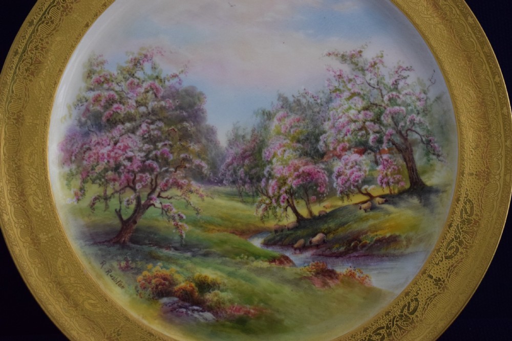 Royal Worcester specimen cabinet plate View II
