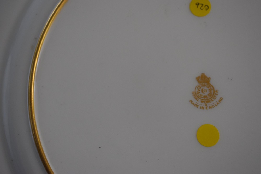 Royal Worcester specimen cabinet plate View III