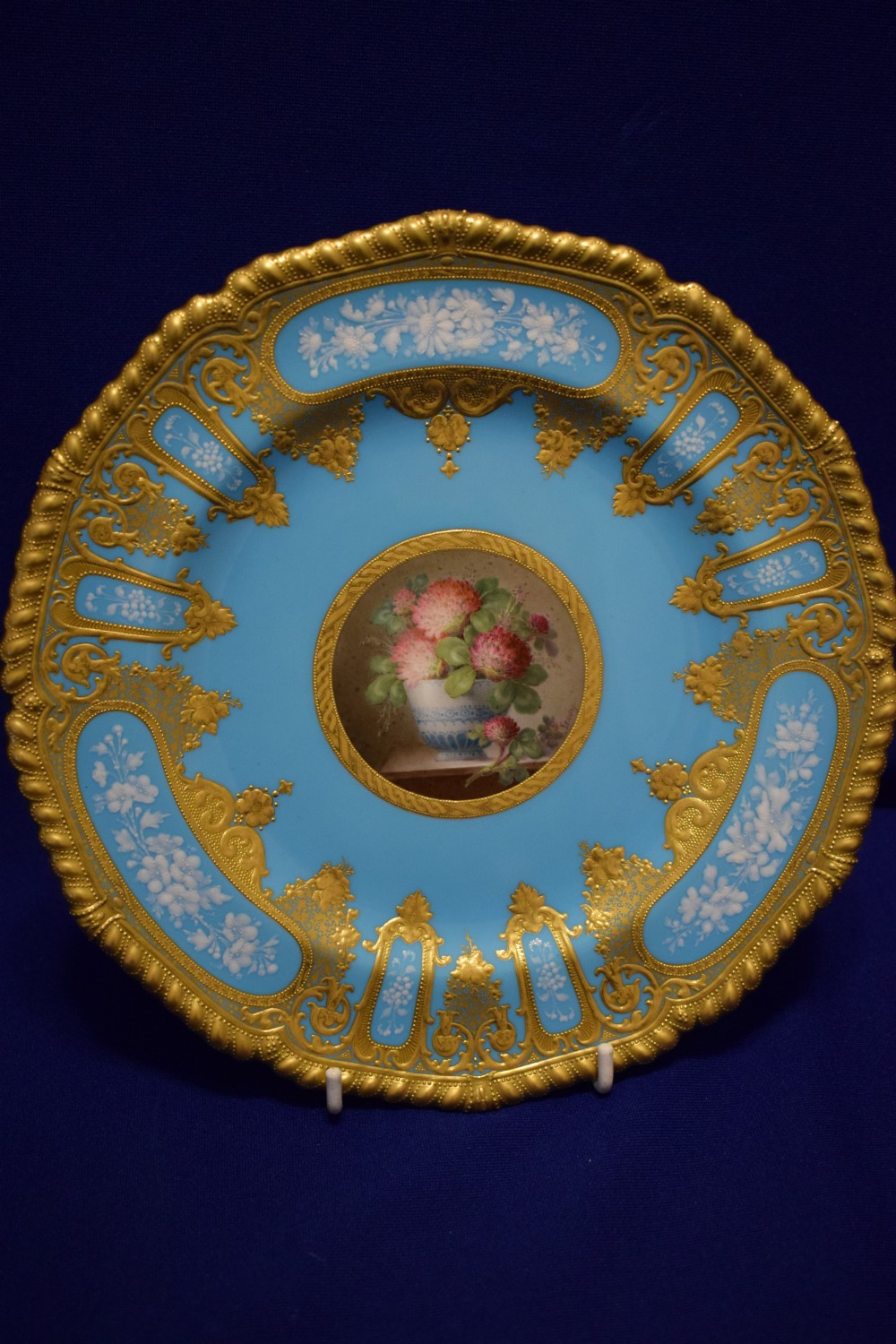 Royal Crown Derby plate signed Leroy
