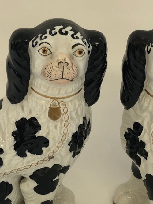PR OF DISRAELI STAFFORDSHIRE DOGS CIRCA 1860 - ADDITIONAL PHOTO 1