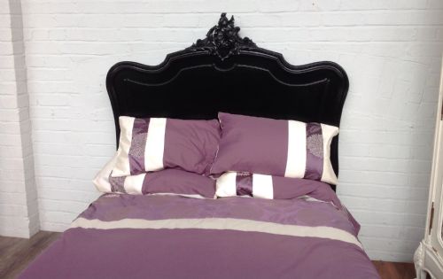 fig 1. FRENCH PAINTED BLACK BED