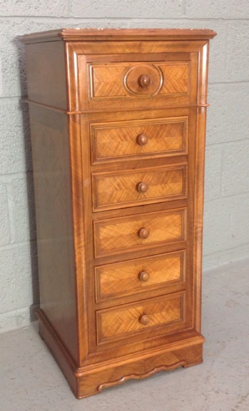 french walnut bedside cabinet - CATEGORY: ANTIQUE CABINETS - DATED 1890