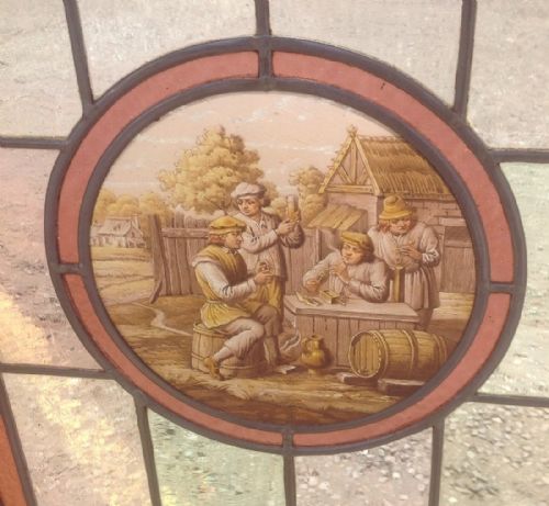 SET OF FIVE STAINED GLASS WINDOWS - ADDITIONAL PHOTO 2