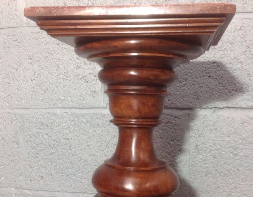 FRENCH WALNUT PEDESTAL STAND - ADDITIONAL PHOTO 4