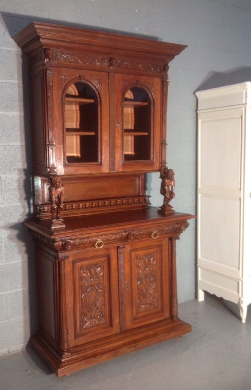 ornate carved french cabinet - CATEGORY: ANTIQUE CABINETS - DATED 1890