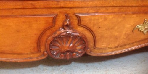 FRENCH MAHOGANY ARMOIRE - ADDITIONAL PHOTO 1