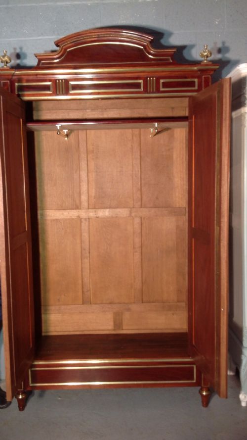 MAHOGANY FRENCH ARMOIRE - ADDITIONAL PHOTO 12