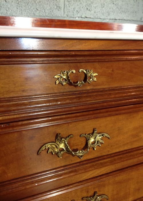 FRENCH MAHOGANY MARBLE TOP WASHSTAND - ADDITIONAL PHOTO 6