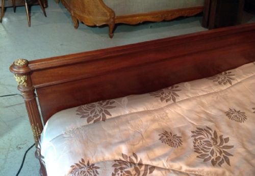 FRENCH MAHOGANY KINGSIZE BED - ADDITIONAL PHOTO 13