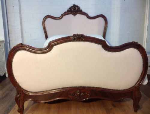 ROSEWOOD FRENCH UPHOLSTERED BED - ADDITIONAL PHOTO 2