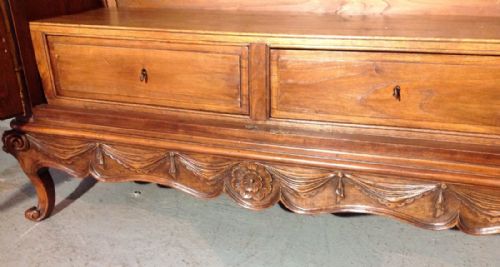 CARVED WALNUT FRENCH ARMOIRE - ADDITIONAL PHOTO 9