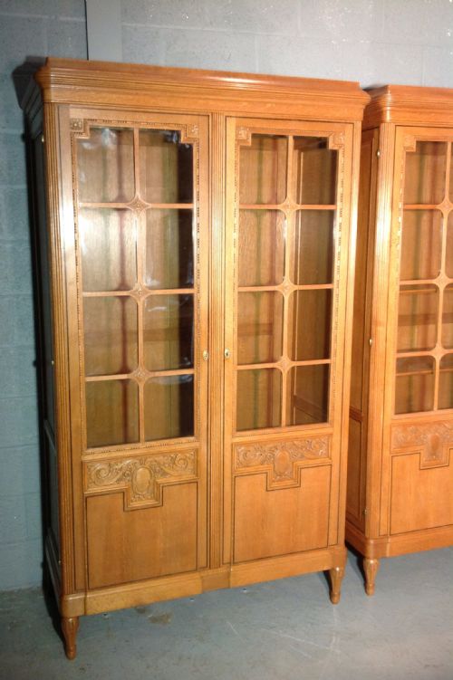 PAIR OF FRENCH OAK CABINETS - ADDITIONAL PHOTO 1