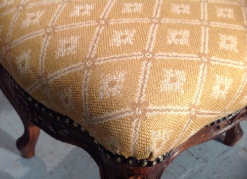 FRENCH WALNUT STOOL - ADDITIONAL PHOTO 5