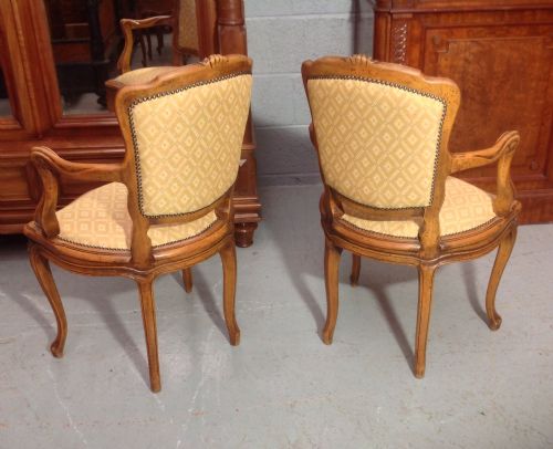 PAIR OF FRENCH WALNUT CHAIRS - ADDITIONAL PHOTO 2