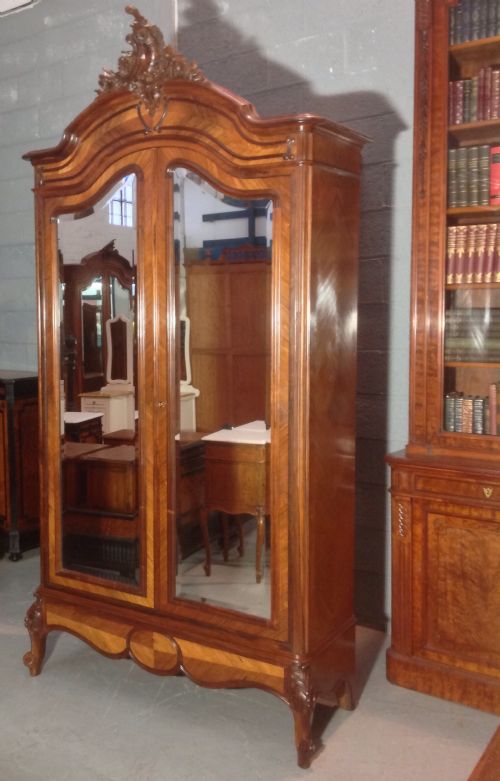 french rosewood armoire - CATEGORY: ANTIQUE CUPBOARDS - DATED 1910
