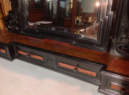 FRENCH AMBOYNA WOOD DRESSING TABLE - ADDITIONAL PHOTO 4