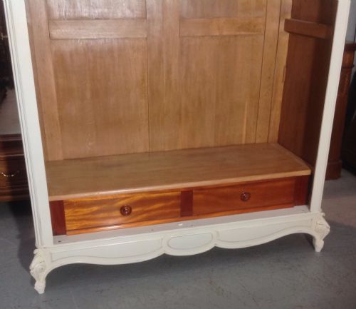 PAINTED FRENCH ARMOIRE - ADDITIONAL PHOTO 1
