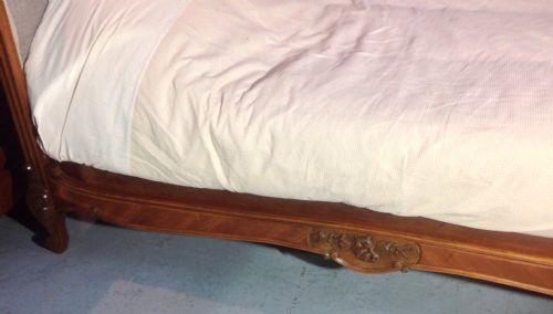 CARVED WALNUT FRENCH BED - ADDITIONAL PHOTO 10
