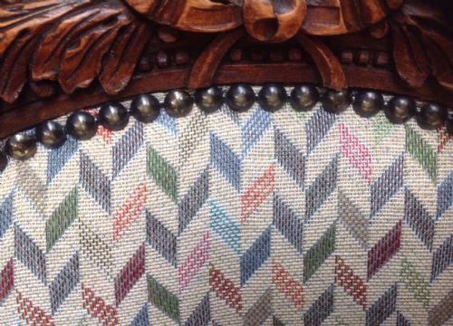 SET OF 4 WALNUT FRENCH ARMCHAIRS - ADDITIONAL PHOTO 9