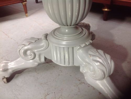 FRENCH GUERIDON TABLE IN A FARROW AND BALL GREY - ADDITIONAL PHOTO 2