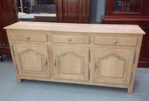 stripped oak frenck sideboard - CATEGORY: ANTIQUE SIDEBOARDS - DATED 1920