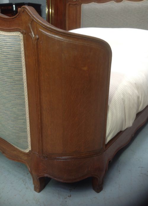 CARVED OAK SUPER KING SIZE FRENCH BED - ADDITIONAL PHOTO 2
