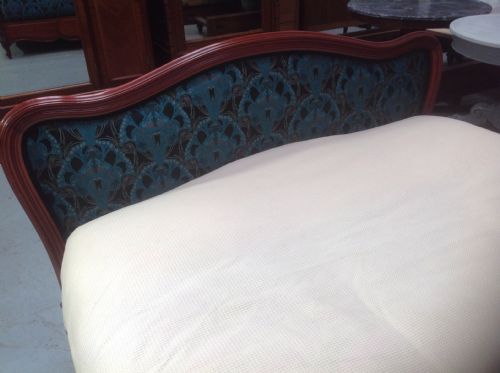 MAHOGANY FRENCH UPHOLSTERED BED - ADDITIONAL PHOTO 6
