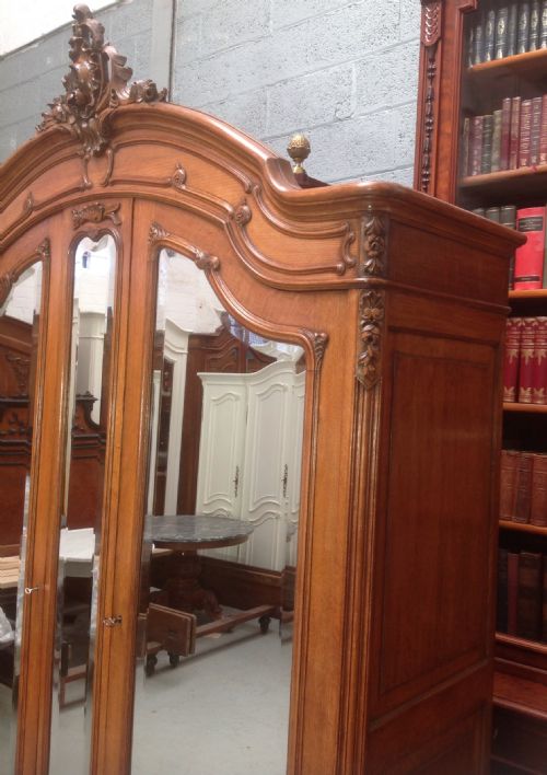 CARVED FRENCH ARMOIRE - ADDITIONAL PHOTO 3
