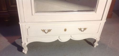 PAINTED FRENCH OAK ARMOIRE - ADDITIONAL PHOTO 1