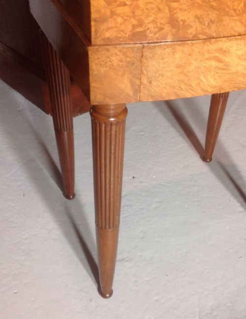 PAIR OF FRENCH ART DECO BEDSIDE CABINETS - ADDITIONAL PHOTO 4