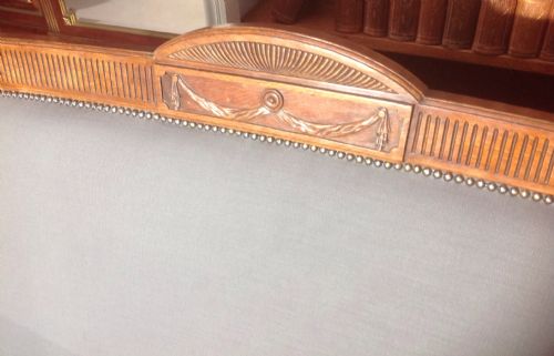 EDWARDIAN OAK SOFA - ADDITIONAL PHOTO 2