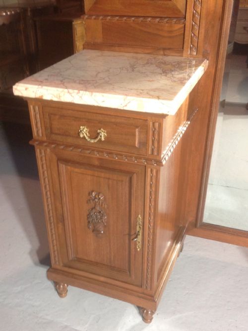 FRENCH WALNUT DRESSING MIRROR - ADDITIONAL PHOTO 2
