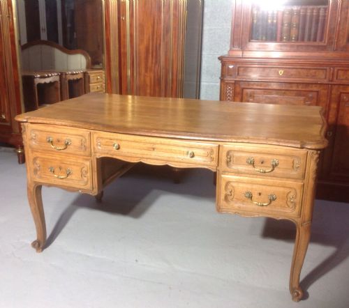 carved oak french desk - CATEGORY: ANTIQUE DESKS - DATED 1920