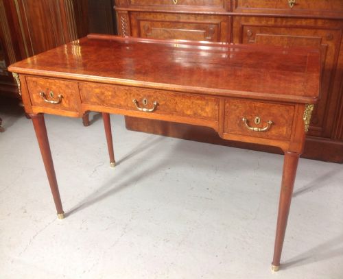 FRENCH BURR WALNUT WRITING DESK - ADDITIONAL PHOTO 10
