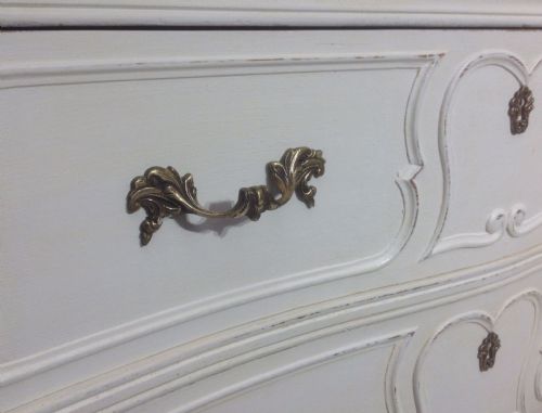 PAINTED FRENCH OAK CHEST OF DRAWERS - ADDITIONAL PHOTO 1