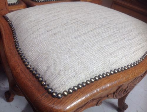 SET OF 12 FRENCH OAK CHAIRS - ADDITIONAL PHOTO 4