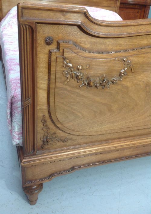 FRENCH WALNUT KINGSIZE BED - ADDITIONAL PHOTO 4