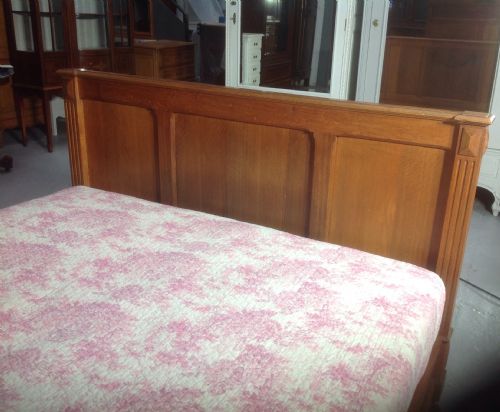 CARVED OAK FRENCH BED - ADDITIONAL PHOTO 7