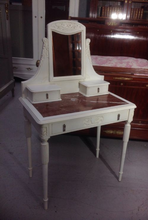 painted french dressing table - CATEGORY: ANTIQUE DRESSING TABLES - DATED 1920