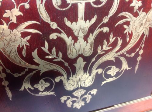 FRENCH BRASS AND MAHOGANY BED BY PARIS MAKER - ADDITIONAL PHOTO 21