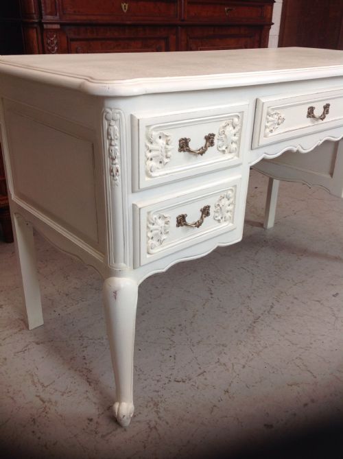 PAINTED FRENCH KNEEHOLE DESK - ADDITIONAL PHOTO 2