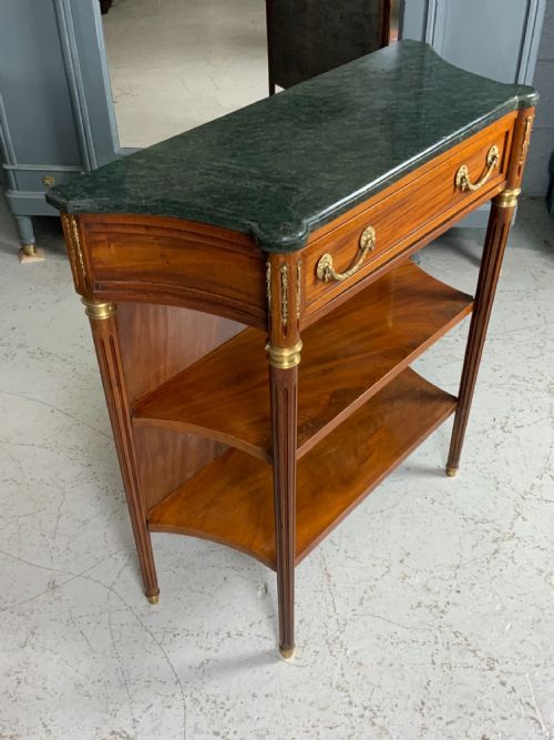 MARBLE TOP FRENCH CONSOLE - ADDITIONAL PHOTO 1