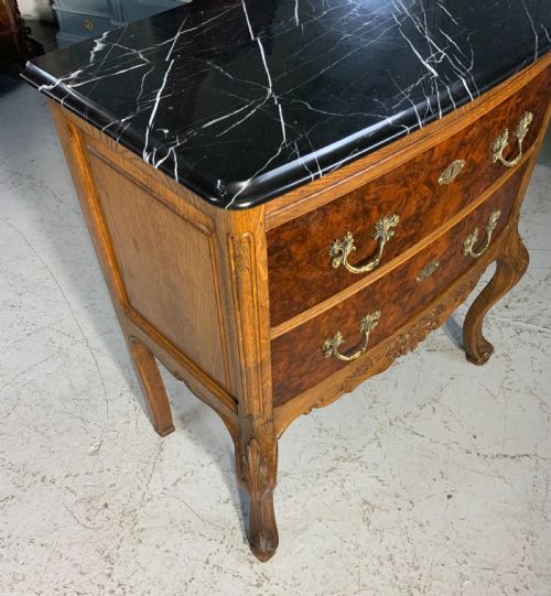 FRENCH MARBLE TOP COMMODE - ADDITIONAL PHOTO 5