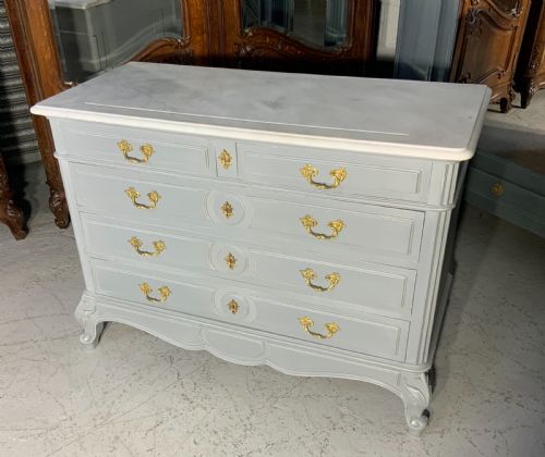 painted french commode - CATEGORY: ANTIQUE CHEST OF DRAWERS - DATED 1900