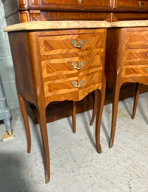 PAIR OF FRENCH BEDSIDE CABINETS - ADDITIONAL PHOTO 8