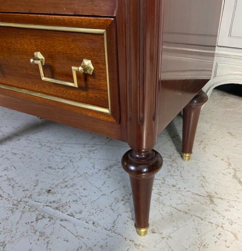FRENCH MAHOGANY SEMANIER CHEST OF DRAWERS - ADDITIONAL PHOTO 6