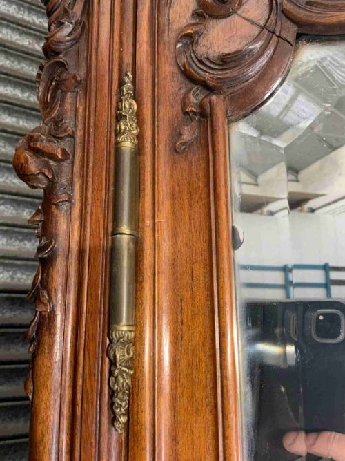 IMPRESSIVE CARVED WALNUT FRENCH ARMOIRE - ADDITIONAL PHOTO 5