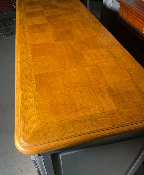PAINTED FRENCH SIDEBOARD WITH OAK TOP - ADDITIONAL PHOTO 3